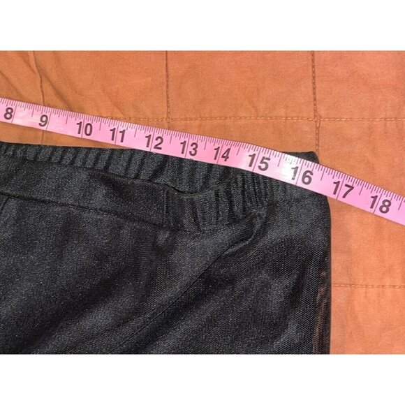 Xscape by Joanna Chen Black Sheer Overlay Wide-Leg Pants Women's Size XL - Picture 7 of 9